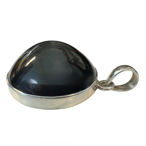 🌈Natural Rainbow Obsidian Sterling Silver Pendant - Picture 10 of 12